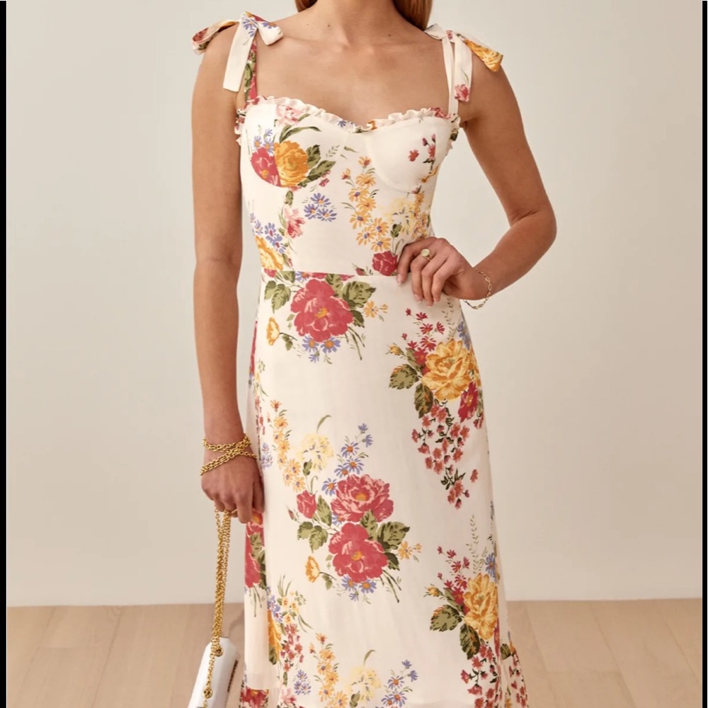 Reformation Nikita Dress    Bouquet    AUTHENTIC - Picture 7 of 16